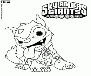 kolorowanka Hot Dog Skylander