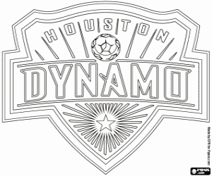 kolorowanka Houston Dynamo odznaka