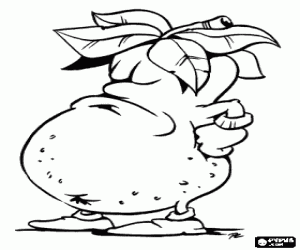 kolorowanka Humanizowane ziemniaków