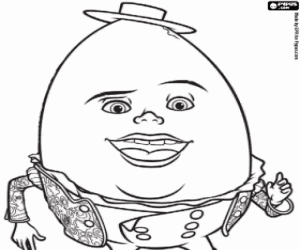 kolorowanka Humpty Dumpty, znak