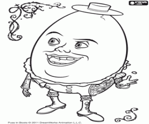 kolorowanka Humpty Dumpty