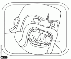 kolorowanka Ikonę gry video Clash Of Clans