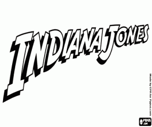 kolorowanka Indiana Jones logo