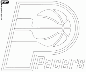 kolorowanka Indiana Pacers logo