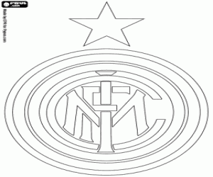 kolorowanka Inter Milan emblemat
