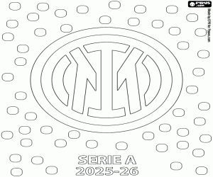 kolorowanka Inter Milano, mistrz 2025-2026