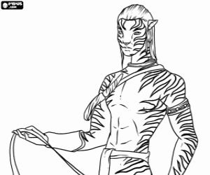 kolorowanka Jake Scully w jego Na'vi Avatar