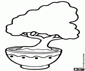 kolorowanka Japońskie bonsai