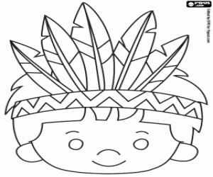 kolorowanka Jet z pióra wódz Indian