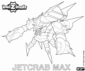 kolorowanka Jetcrab Max, Invizimals