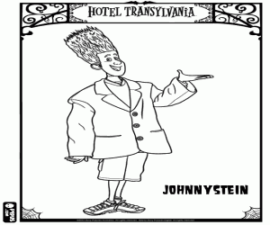 kolorowanka Johnnystein w Transylwanii Hotel