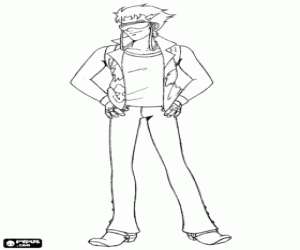 kolorowanka Josh Kirkcpatrick z Team Galaxy