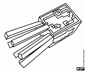 kolorowanka Kalmary Minecraft, Squid