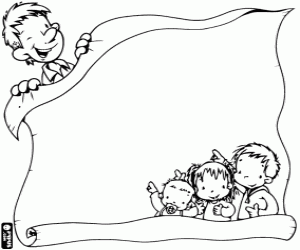 kolorowanka Karta z gratulacjami na dzień ojca