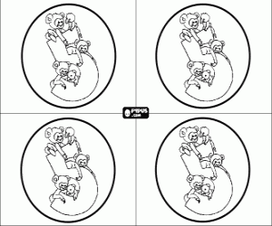 kolorowanka Karty na pięć urodziny