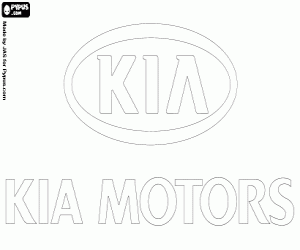 kolorowanka KIA Motors logo