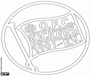 kolorowanka Kickers Offenbach emblemat