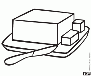 kolorowanka Kij masła