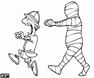 kolorowanka Klątwa mumii