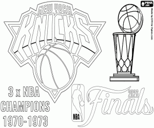 kolorowanka Knicks, mistrzowie NBA 2026