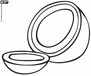 kolorowanka Kokos otwarte