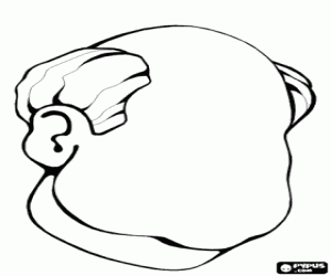 kolorowanka Konspekt z ludzką głową bez twarzy