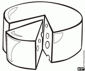 kolorowanka Koła ser i skróconych kawałek