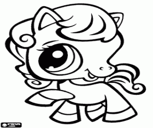 kolorowanka Koń. Littlest PetShop