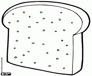 kolorowanka Kromkę chleba