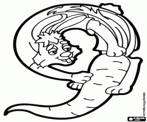 kolorowanka Królik i marchewki, numer 9