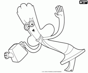 kolorowanka Królowa Jammbo w ogrodzie