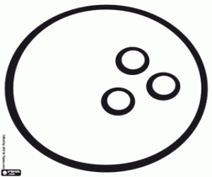 kolorowanka Kula do kręgli