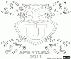 kolorowanka La U de Chile, mistrz 2011