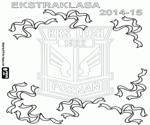 kolorowanka Lech Poznań, mistrz 2014-2015