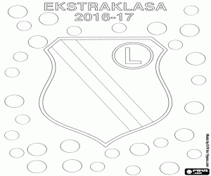 kolorowanka Legia mistrz Ekstraklasa 2017