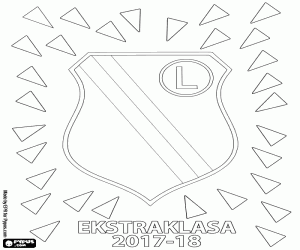 kolorowanka Legia Warszawa, Ekstraklasa 2017-2018