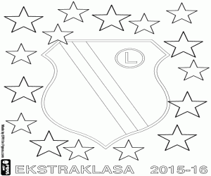 kolorowanka Legia Warszawa, mistrz 2015-2016