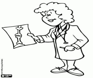 kolorowanka Lekarz chirurgii urazowej i ortopedii