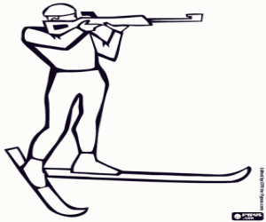 kolorowanka Lekarza Biathlon