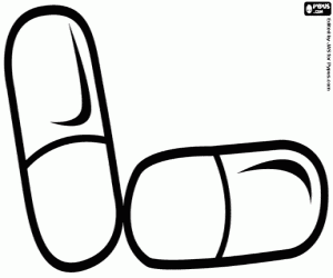 kolorowanka Leki w kapsułkach