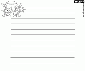 kolorowanka List Boże Narodzenie urządzone z Pypus