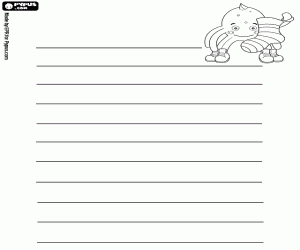 kolorowanka Lista darów z Pypus i skarpety