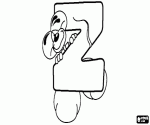 kolorowanka Litera Z z złośliwe myszki mało