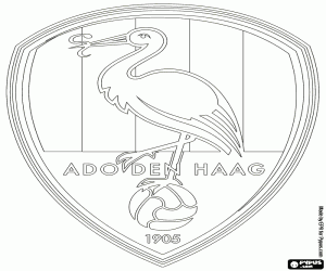 kolorowanka Logo z ADO Den Haag