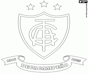 kolorowanka Logo America Mineiro