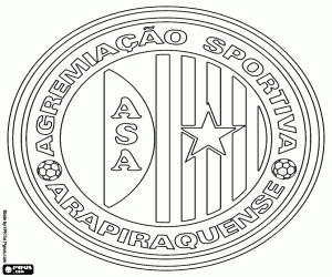 kolorowanka Logo ASA de Arapiraca