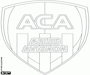 kolorowanka Logo Athlétic Club Arles-Avignon