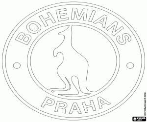 kolorowanka Logo Bohemians Praha