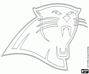 kolorowanka Logo Carolina Panthers