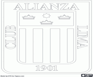 kolorowanka Logo Club Alianza Lima